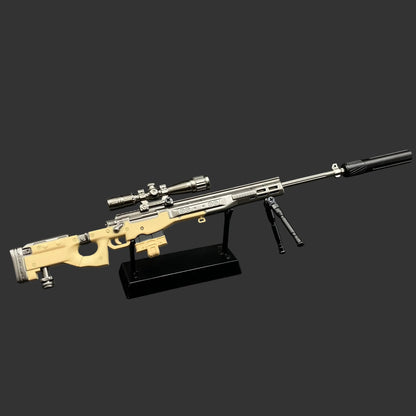 Metal Delta Force AWM Sniper Rifle Miniature