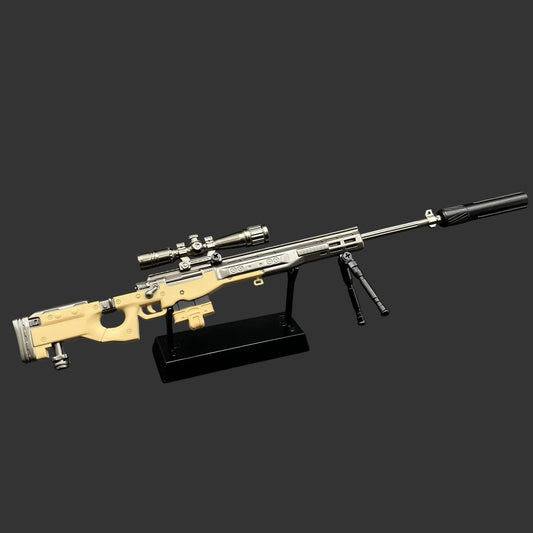 Metal Delta Force AWM Sniper Rifle Miniature