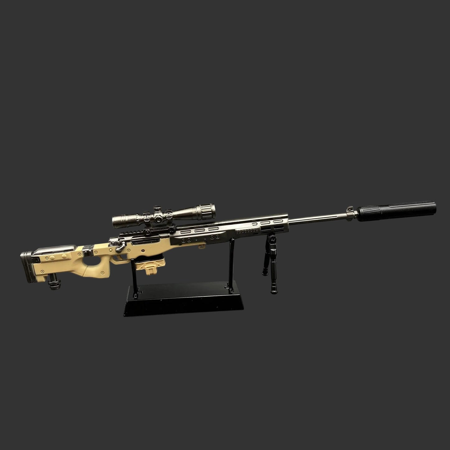 Metal Delta Force AWM Sniper Rifle Miniature