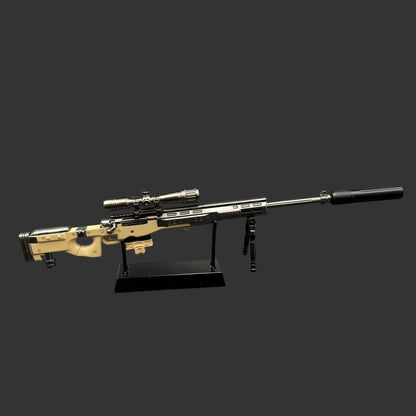 Metal Delta Force AWM Sniper Rifle Miniature