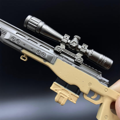 Metal Delta Force AWM Sniper Rifle Miniature