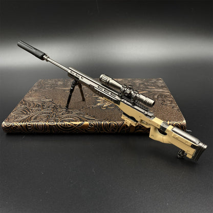Metal Delta Force AWM Sniper Rifle Miniature