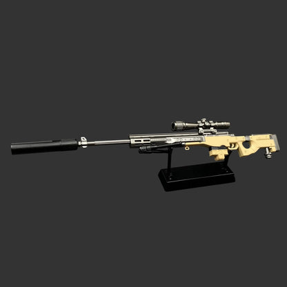 Metal Delta Force AWM Sniper Rifle Miniature