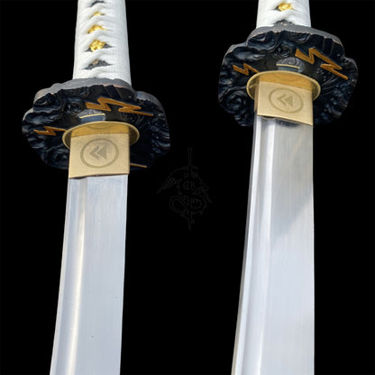 Anime Life-Size Katana Metal Props 2 In 1 Pack