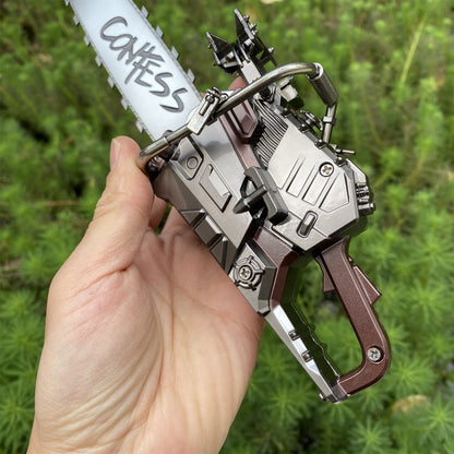 DF Game 25CM Two Handed Chainsaw Weapon Metal Replica