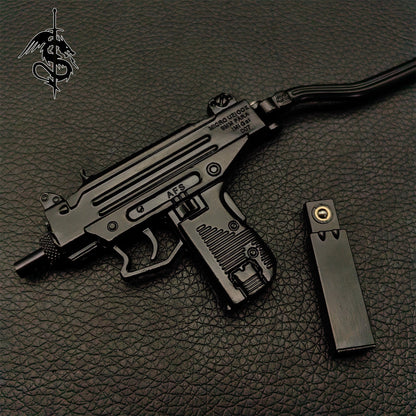 UZI Submachine Metal Gun Model Black Small Replica