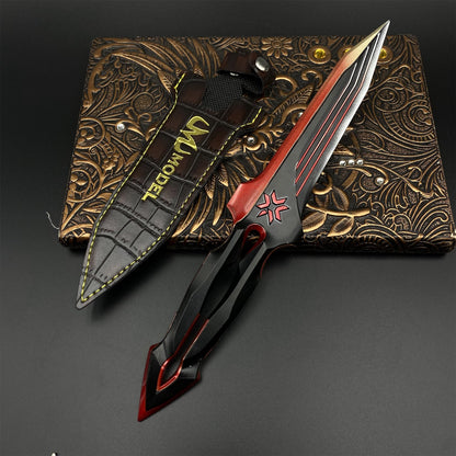 VCT 2026 Seal Knife Metal Replica Unsharpened Game Prop with Leather Sheath