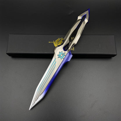 VCT 2026 Seal Knife Metal Replica Unsharpened Game Prop with Leather Sheath
