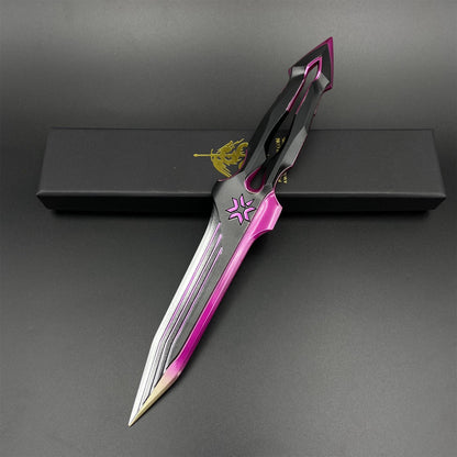 VCT 2026 Seal Knife Metal Replica Unsharpened Game Prop with Leather Sheath