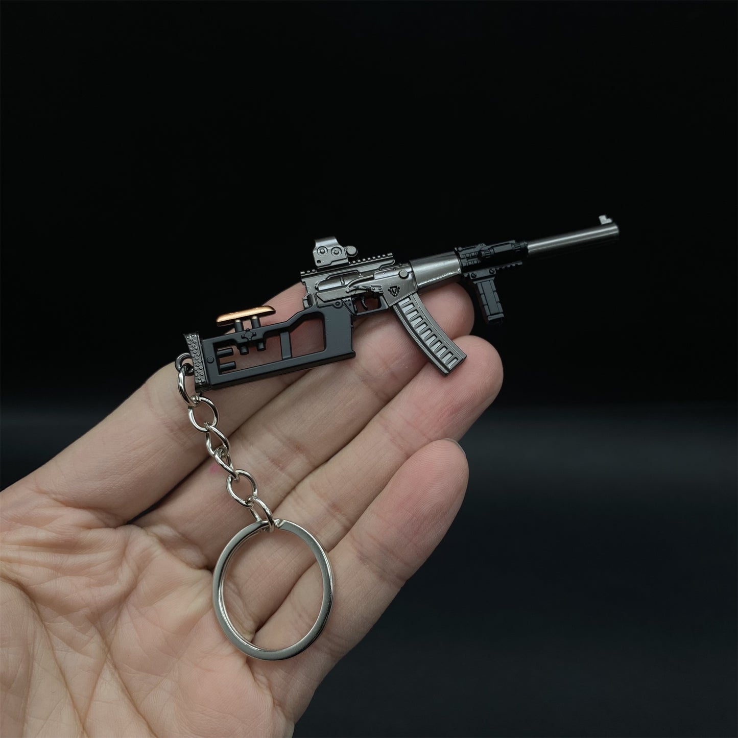 Tiny VSS Metal Gun Keychain