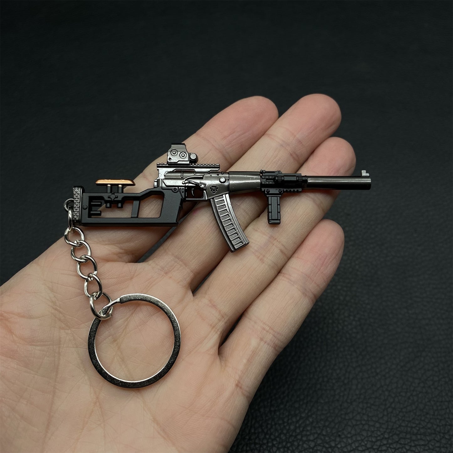 Tiny VSS Metal Gun Keychain