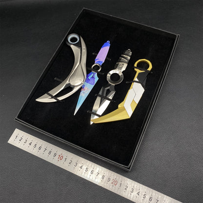 Val Game Karambit Metal Replica 4 In 1 Gift Box USA Stock