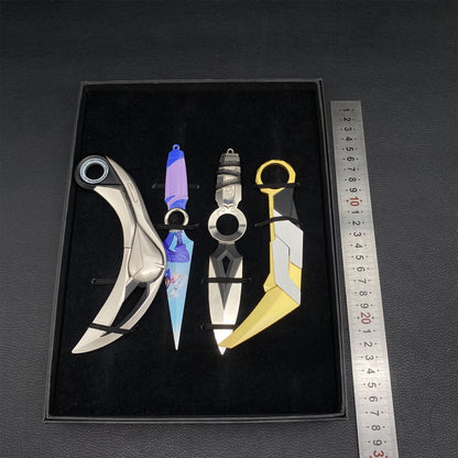 Val Game Karambit Metal Replica 4 In 1 Gift Box USA Stock