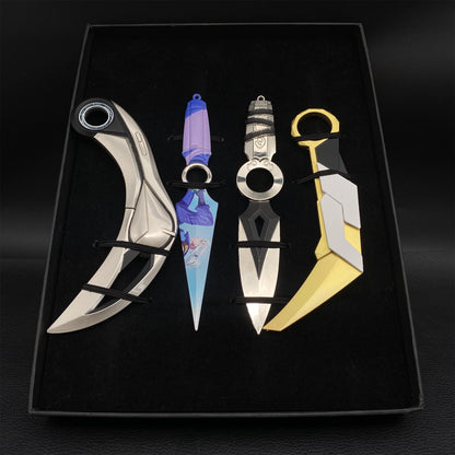Val Game Karambit Metal Replica 4 In 1 Gift Box USA Stock