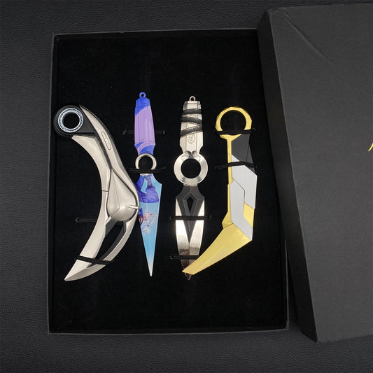 Val Game Karambit Metal Replica 4 In 1 Gift Box USA Stock