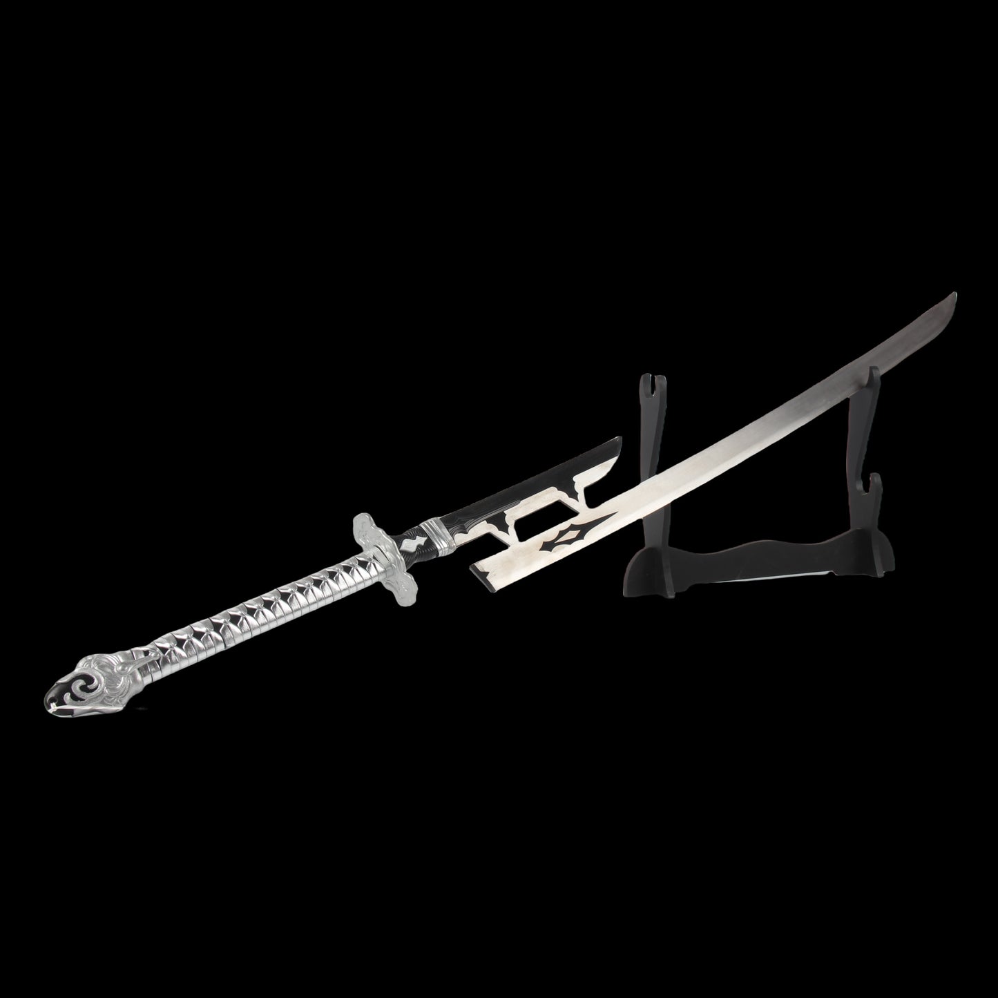 Virtuous Treaty White Katana Life-size Metal Replica