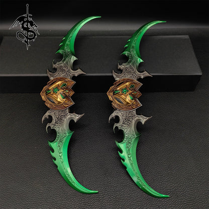 Illidan Stormrage Warglaive of Azzinoth Metal Handicraft