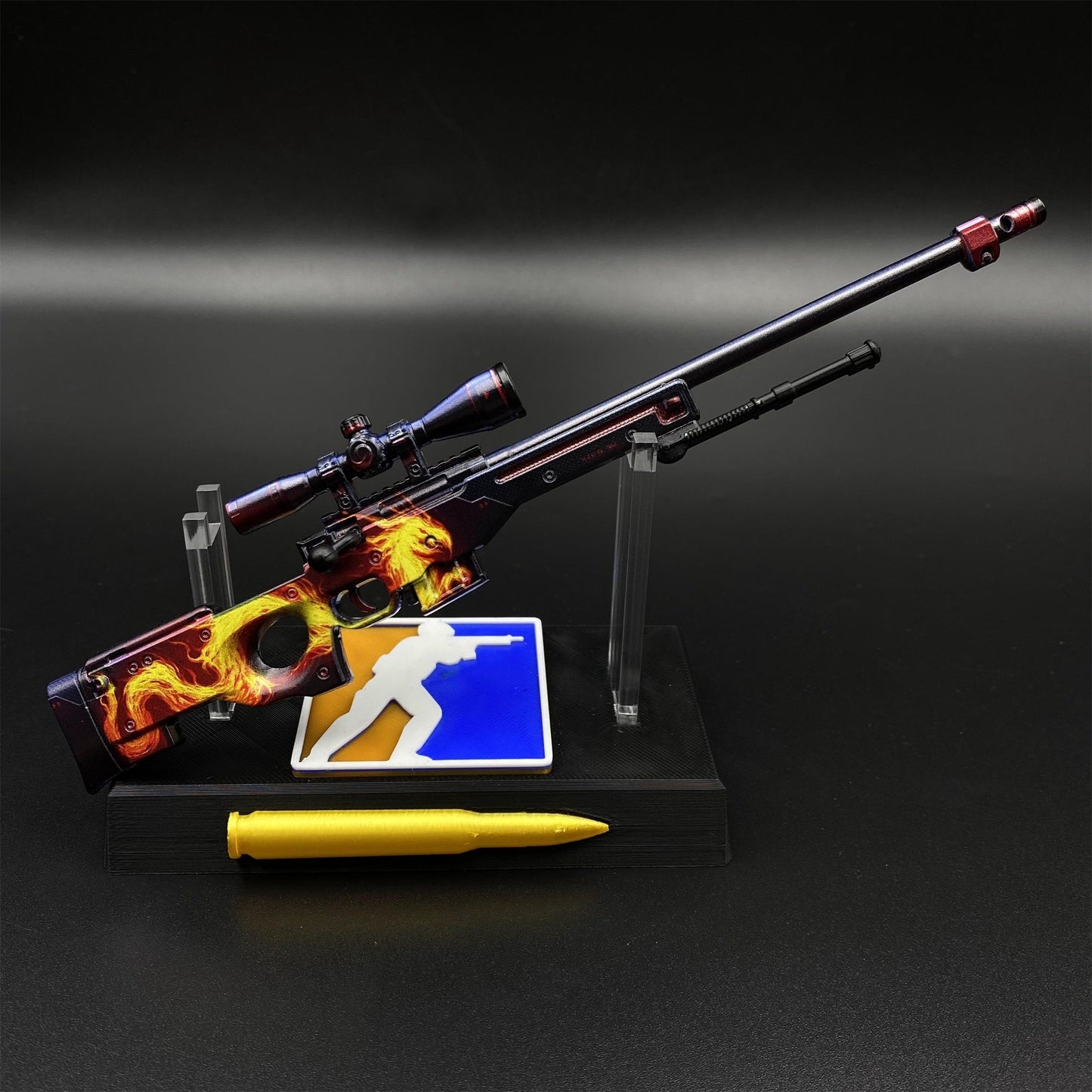 Hot Game CS2 Wildfire AWP Metal Replica Game Prop Collectible