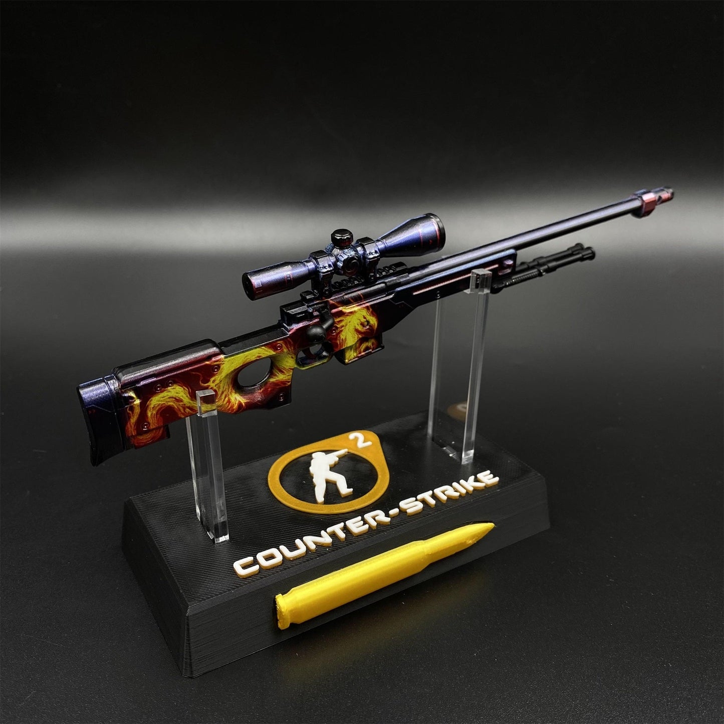 Hot Game CS2 Wildfire AWP Metal Replica Game Prop Collectible