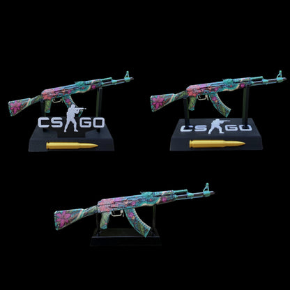 Wild Lotus Skin Metal AK-47 Miniature Tiny Ak Gun Replica