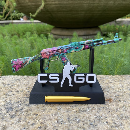 Wild Lotus Skin Metal AK-47 Miniature Tiny Ak Gun Replica