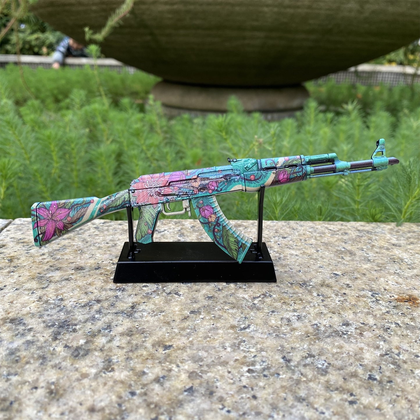 Wild Lotus Skin Metal AK-47 Miniature Tiny Ak Gun Replica