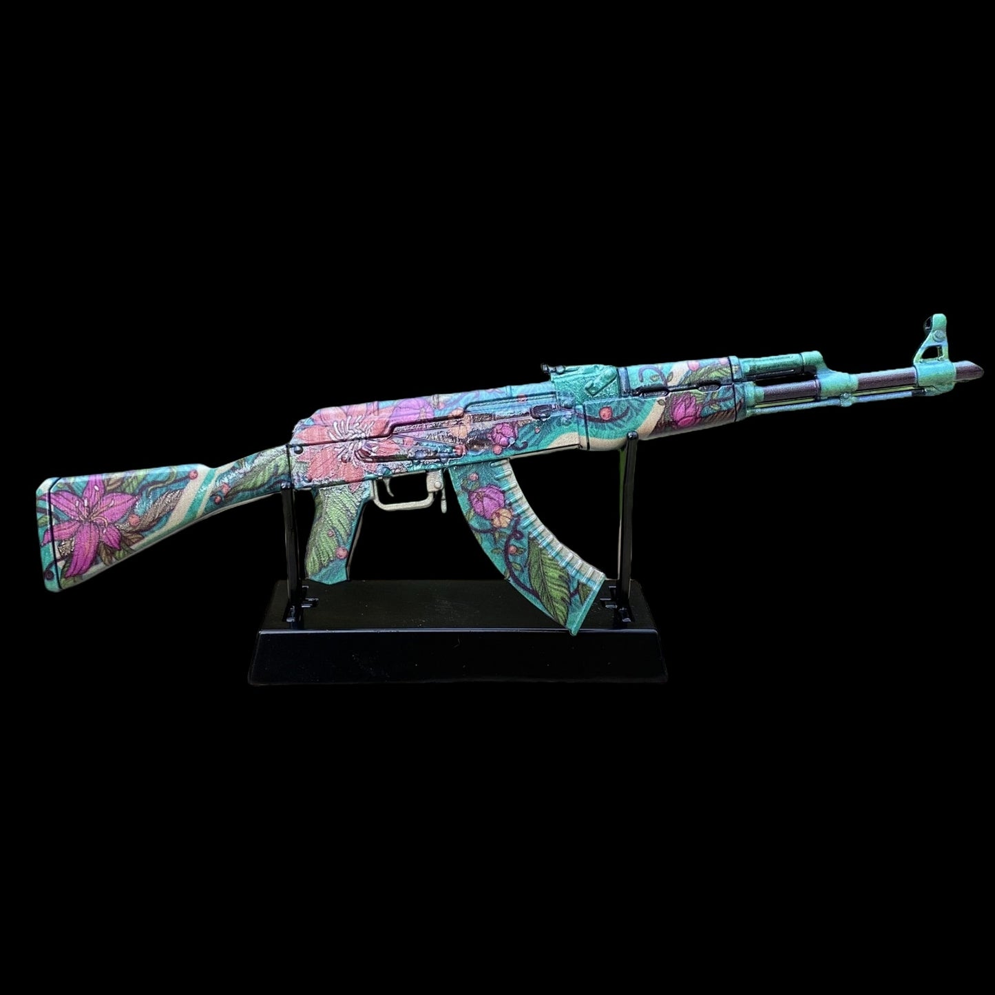 Wild Lotus Skin Metal AK-47 Miniature Tiny Ak Gun Replica