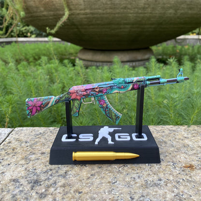 Wild Lotus Skin Metal AK-47 Miniature Tiny Ak Gun Replica