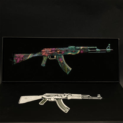 Wild Lotus Skin Metal AK-47 Miniature Tiny Ak Gun Replica