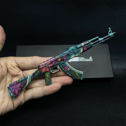 Wild Lotus Skin Metal AK-47 Miniature Tiny Ak Gun Replica