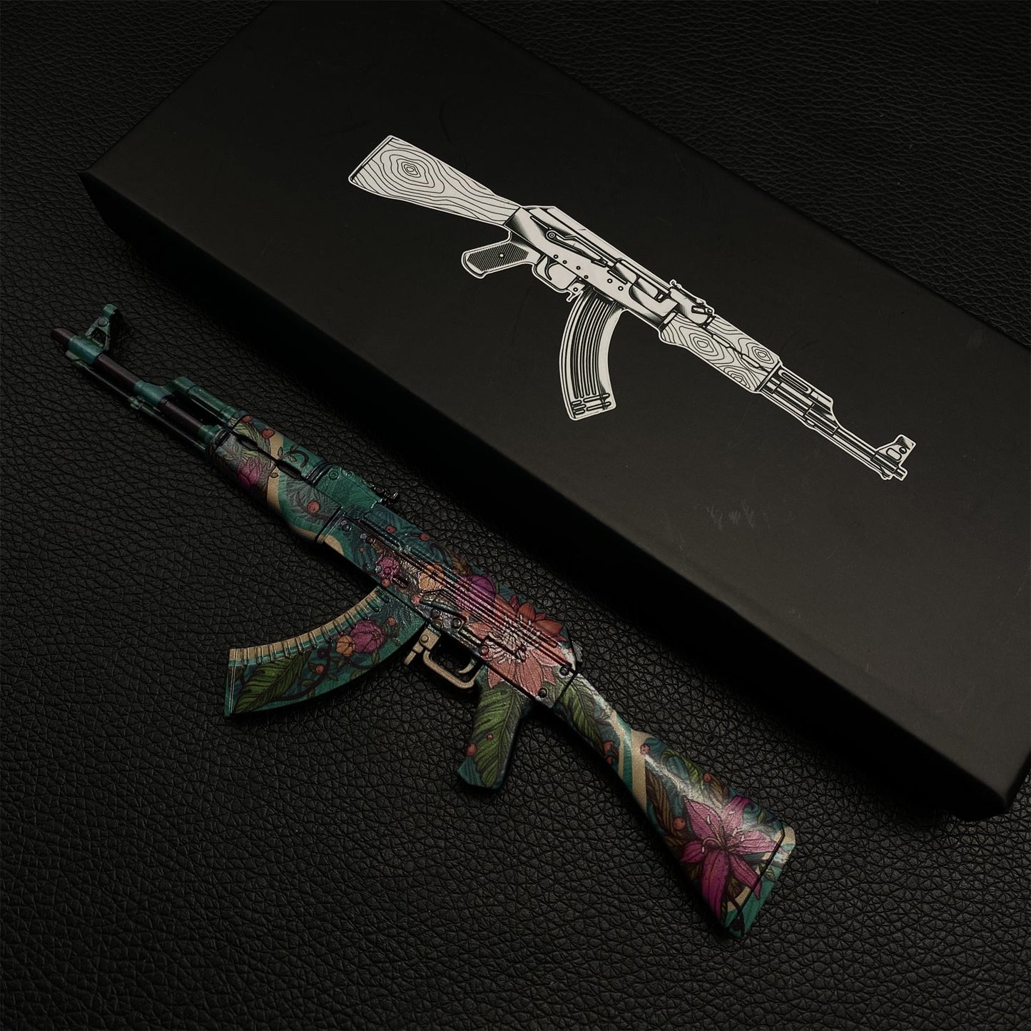 Wild Lotus Skin Metal AK-47 Miniature Tiny Ak Gun Replica