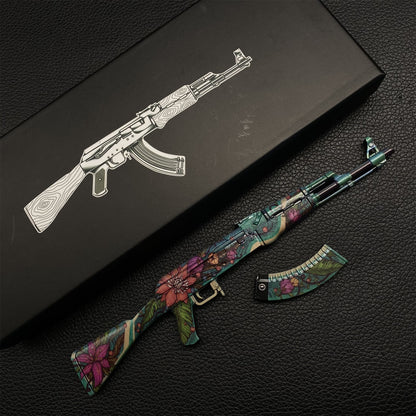 Wild Lotus Skin Metal AK-47 Miniature Tiny Ak Gun Replica