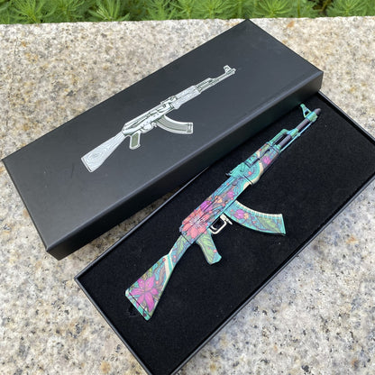 Wild Lotus Skin Metal AK-47 Miniature Tiny Ak Gun Replica