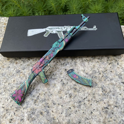 Wild Lotus Skin Metal AK-47 Miniature Tiny Ak Gun Replica