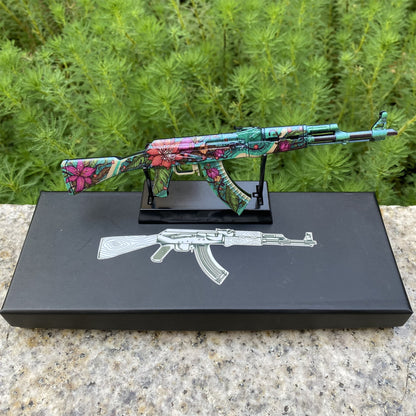 Wild Lotus Skin Metal AK-47 Miniature Tiny Ak Gun Replica