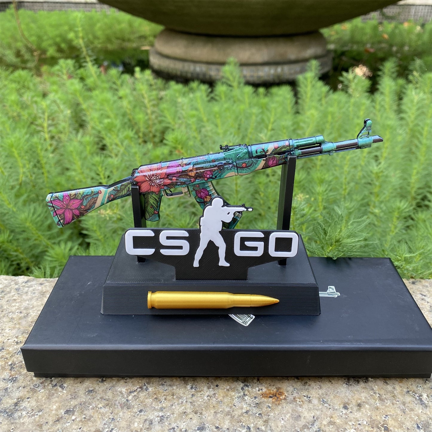 Wild Lotus Skin Metal AK-47 Miniature Tiny Ak Gun Replica