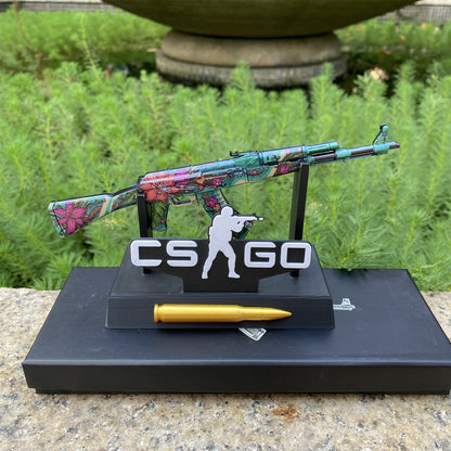 Wild Lotus Skin Metal AK-47 Miniature Tiny Ak Gun Replica