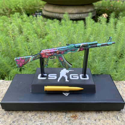 Wild Lotus Skin Metal AK-47 Miniature Tiny Ak Gun Replica