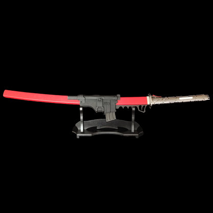 Life-Size Sword Katana Wooden Display Stand
