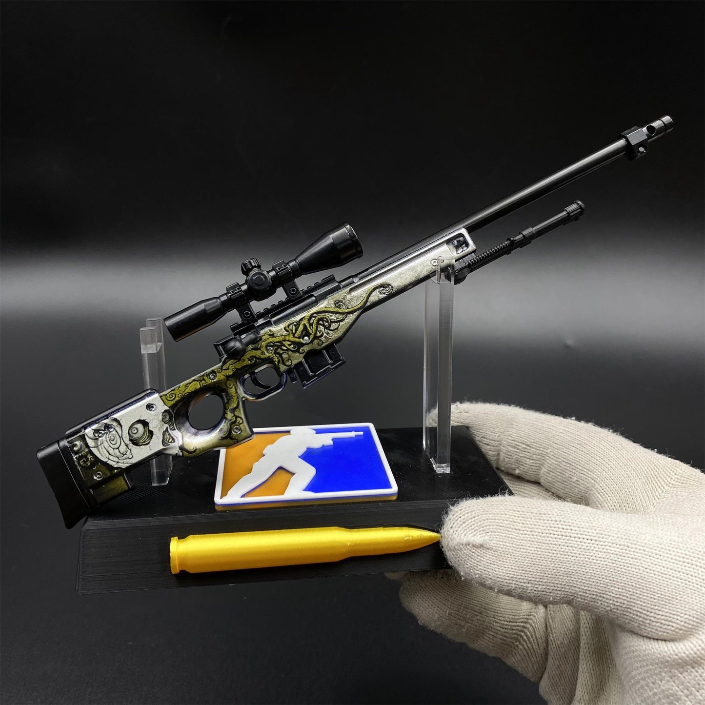 Hot Game CS2 Worm God AWP Metal Replica Game Prop Collectible