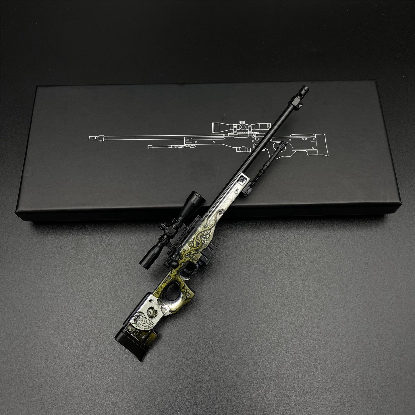 Hot Game CS2 Worm God AWP Metal Replica Game Prop Collectible