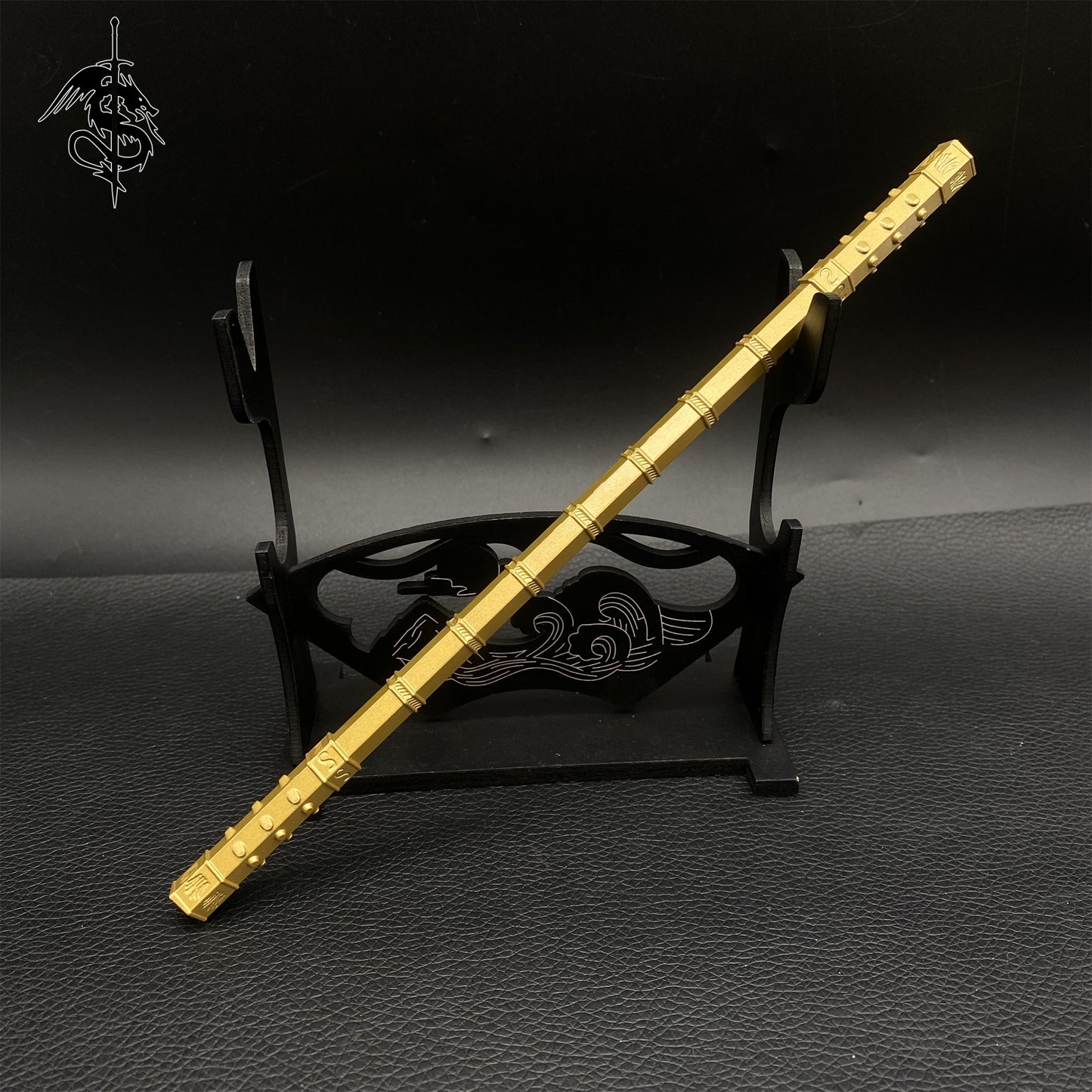 Ancient Cold Weapon Mini Wrought Copper Staff Metal Replica