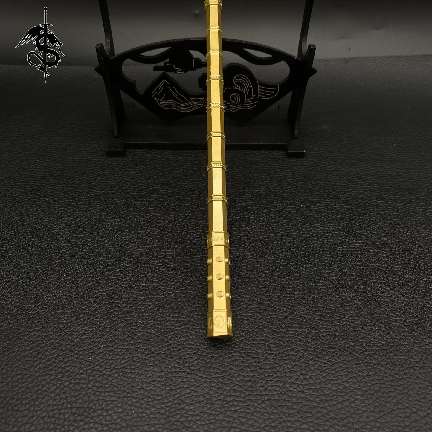 Ancient Cold Weapon Mini Wrought Copper Staff Metal Replica