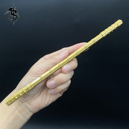 Ancient Cold Weapon Mini Wrought Copper Staff Metal Replica