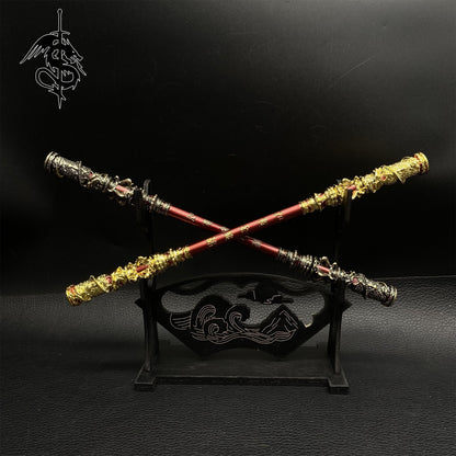 Wukong Staff Monkey King Bar Metal Replica 8.7''