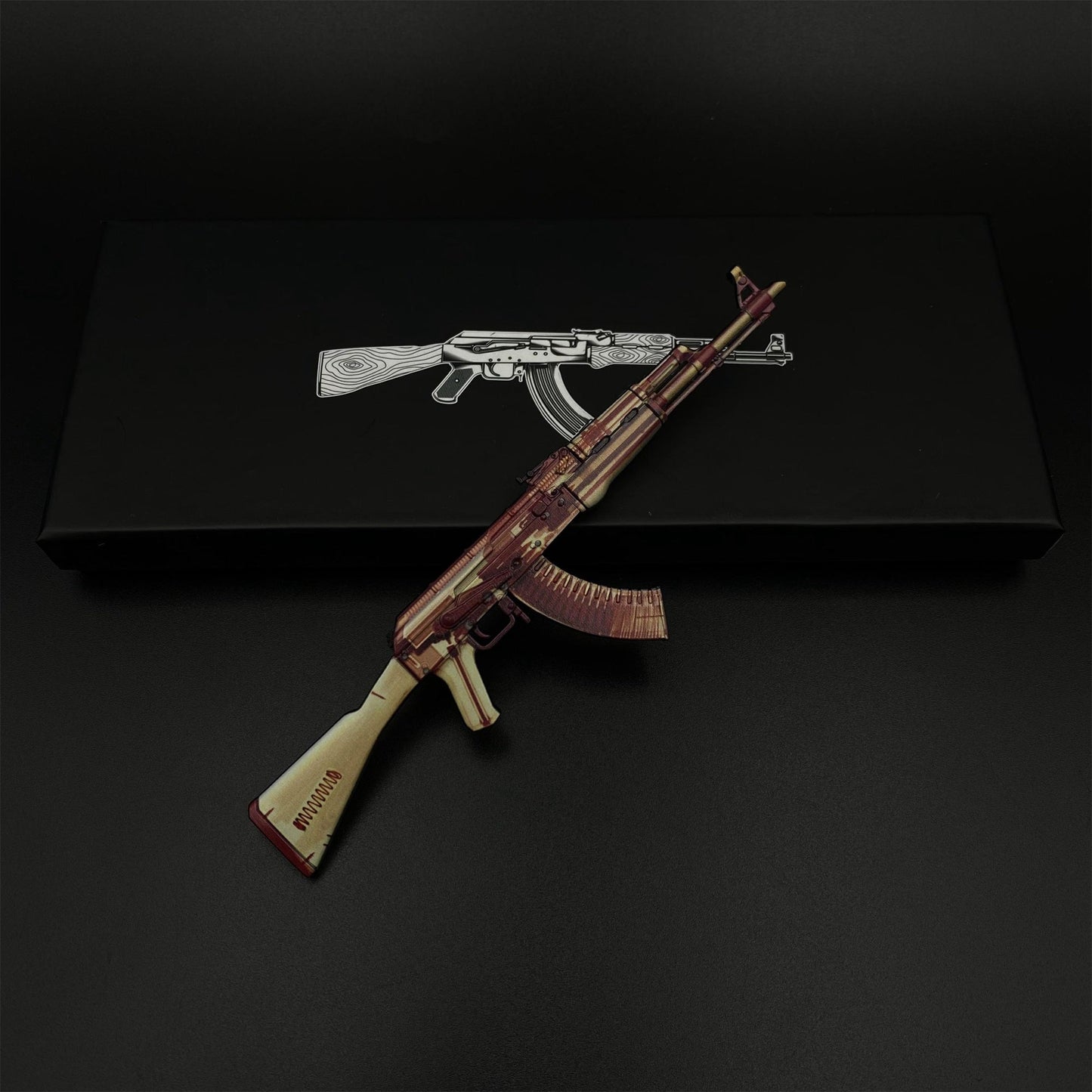 Hot Game CS2 AK47 X-Ray Skin Mini Metal Replica Game Prop Collectible