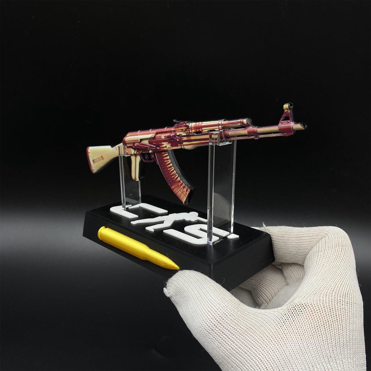 Hot Game CS2 AK47 X-Ray Skin Mini Metal Replica Game Prop Collectible
