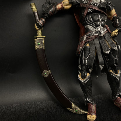 Chinese Ancient  Cold Weapon Xiliang Wandao Metal Mini Replica
