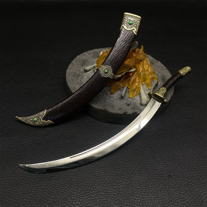 Chinese Ancient  Cold Weapon Xiliang Wandao Metal Mini Replica