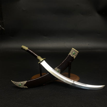 Chinese Ancient  Cold Weapon Xiliang Wandao Metal Mini Replica